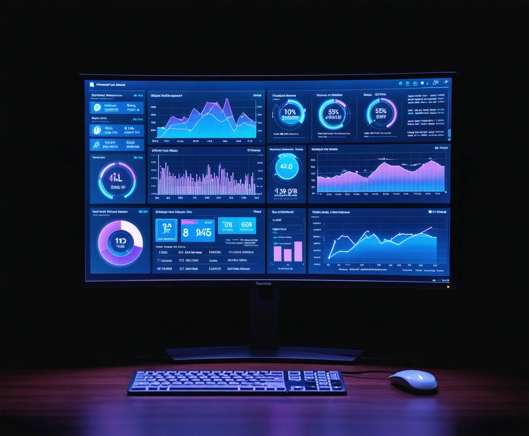 Интерфейс аналитической платформы с графиками распределения данных